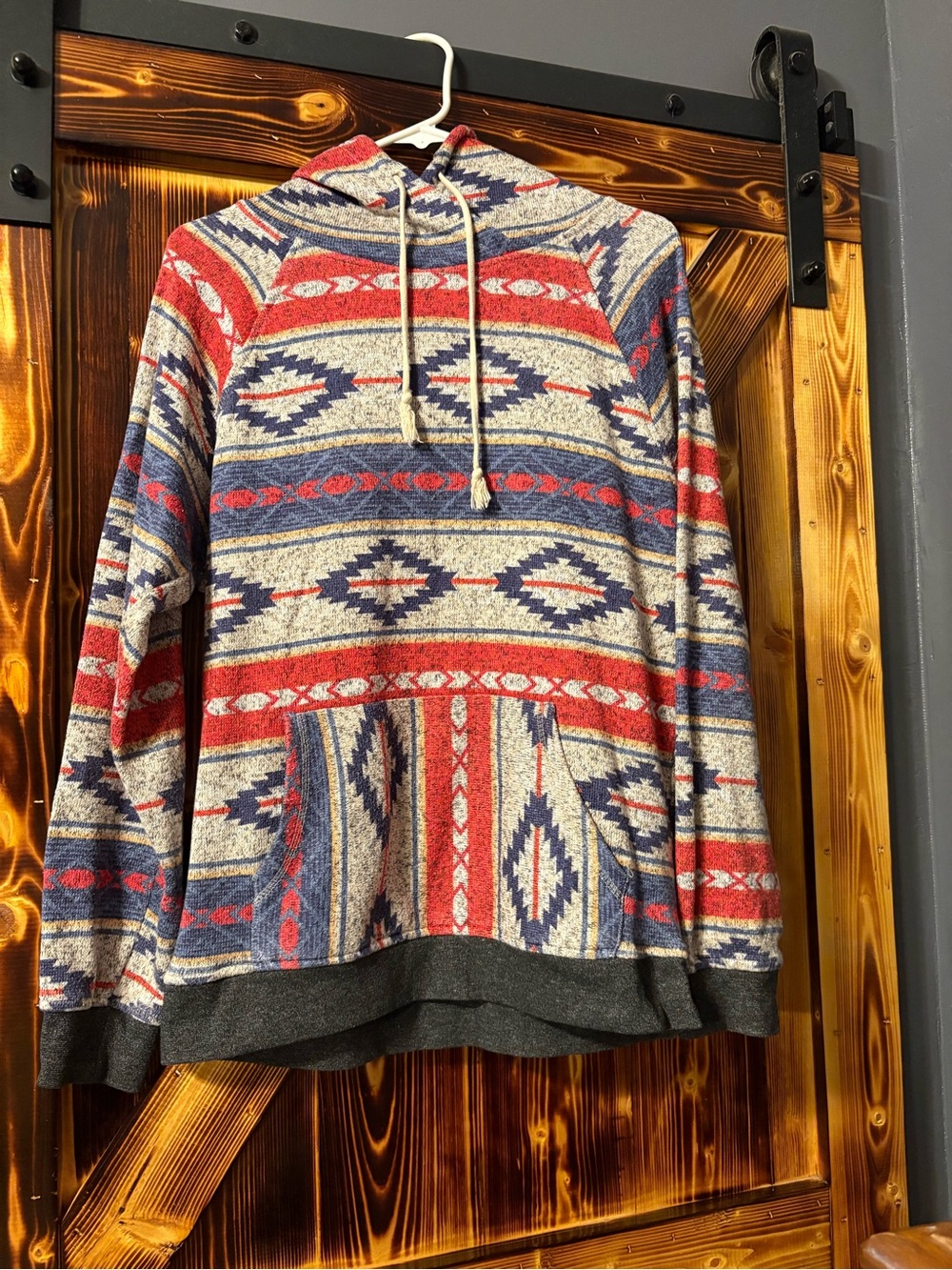 Men's BKC aztec print hoodie. Size medium